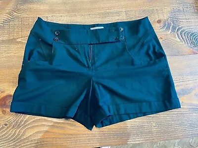 Ladies Black Tailored Shorts Size 14 • £3