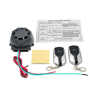 New Motorcycle Scooter ATV Security Alarm System Anti-theft Remote Control Start • $15.36