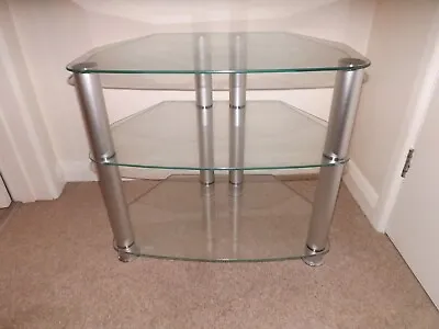 £10 • Buy Glass TV Cabinet Used
