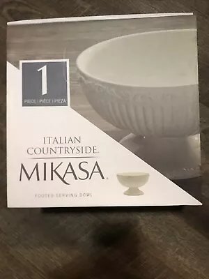 Mikasa Italian Countryside Footed Serving Bowl • $50