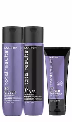 Matrix Total Results So Silver Shampoo Conditioner 300ml & Mask 200ml • £32.29