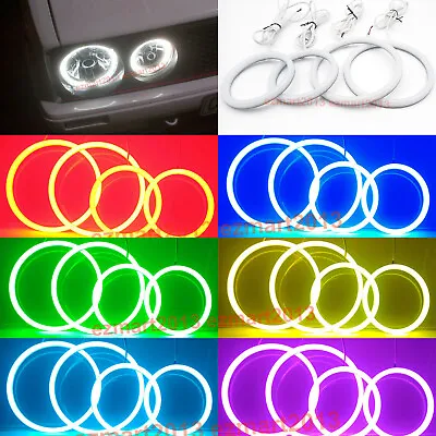 Cotton RGB Halo Ring For Volkswagen Golf Mk1 Mk2 GTI  85-92 Headlight Fog Light • $68.39
