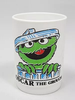 Vintage Oscar The Grouch Sesame Street Muppets Plastic Cup Whirley Industries • $11.99