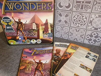 7 Wonders Board Game With 3 Expansions And Folded Space Insert - 100% Complete • £52.99