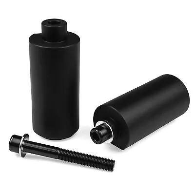 Yamaha YZF R1 No Cut Black Motorcycle Sportbike Streetbike Frame Sliders 2004-06 • $16.99