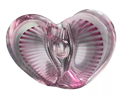 VITRIX Pink Butterfly Swirl Paperweight Art Glass Sculpture Corning Signed 1987 • $51.74