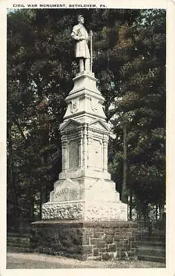 Vintage Civil War Monument Bethlehem PA P345 • $3.99