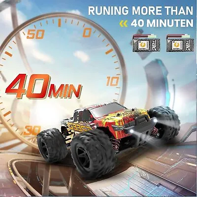 DEERC 9310 1:18 Scale 4WD RC Monster Truck 30+MPH Off-Road High Speed 2 Battery • £68.99