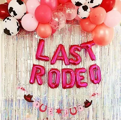 61 PCS Cowgirl Bachelorette Party Decorations Last Rodeo Bachelorette Party Deco • $51.89