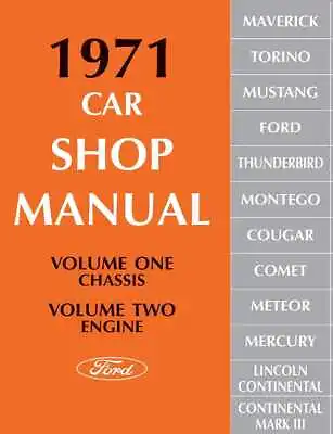 Service Manual For 1971 Ford Car (5 Vol) • $133.94