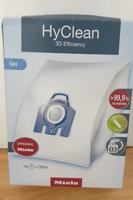 £18.95 • Buy Original MIELE Hyclean 3D Efficiency Dustbags GN 4 Bags And 2 Filters Pack