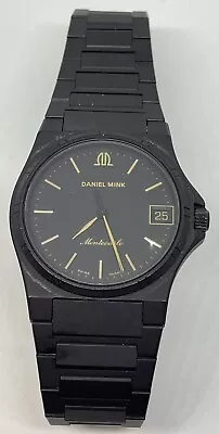 DANIEL MINK QUARTZ WRISTWATCH / Montecarlo / Swiss / Runs • $195