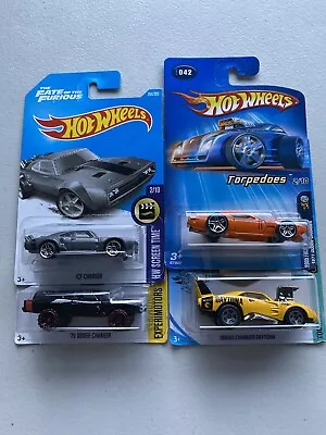 Hot Wheels Dodge Charger X4 Lot Fast & Furious Tooned TH Torpedoes • $14