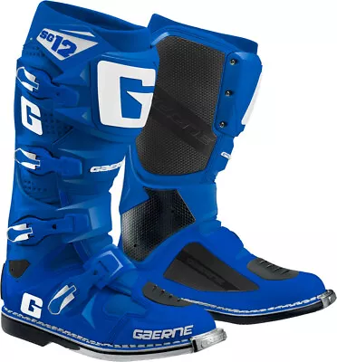 Gaerne SG-12 Boot Adult Solid Blue Motocross Off Road MX/ATV Dirt Bike Boots • $504.99