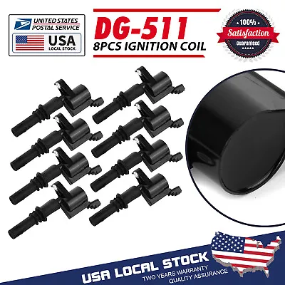 8Pcs DG-511 Ignition Coils For Motorcraft 07-08 Ford Explorer Sport Trac 4.6L V8 • $76.88