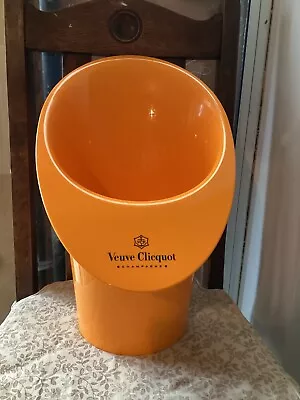 VEUVE CLICQUOT CHAMPAGNE 15  Yellow ORANGE ACRYLIC MAGNUM ICE BUCKET OFFICIAL • £30