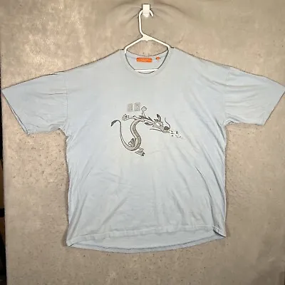 A1 Iceberg Ice History Mushu Mulan Dragon T Shirt Adult 3XL Light Blue Mens • $23.99