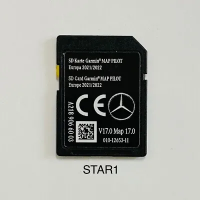 £24.01 • Buy Mercedes-Benz Garmin Map Pilot SD Card Card A2189066003 V17 STAR1 2021-2022