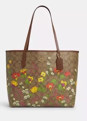 NWT Coach City Tote In Signature Canvas Floral Print CR165 Mother’s Day • $249