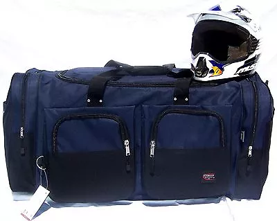 XL Moto X Atv Gear Bag Motocross Mx Off Road Paintball Snowmobile Navy Blue • $44.99