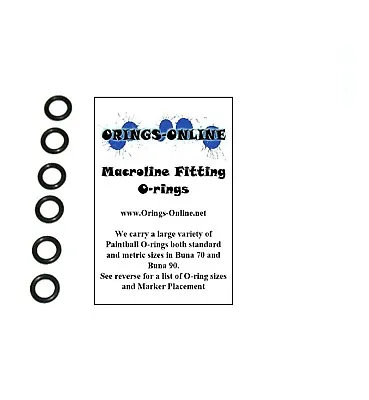 Macroline Fitting Inner O-rings Paintball Oring X 50 Pieces • $12.95