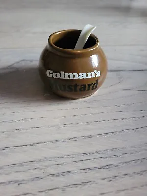 Vintage Denby Colmans Mustard Pot • £4