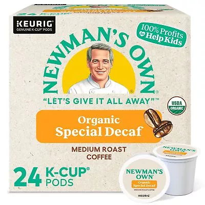 Newman's Own Organics Special Blend Decaf Coffee Keurig K-Cup Pods 24 Count • $13.99