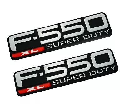 2pcs Fits 97-2004 F550 Xl Super Duty Side Fender Emblem Nameplate F81Z-16720-LB • $35.99