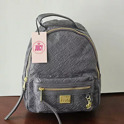 Juicy By Juicy Couture Crowd Pleaser Backpack RABBIT Gray $70 NWT • $45