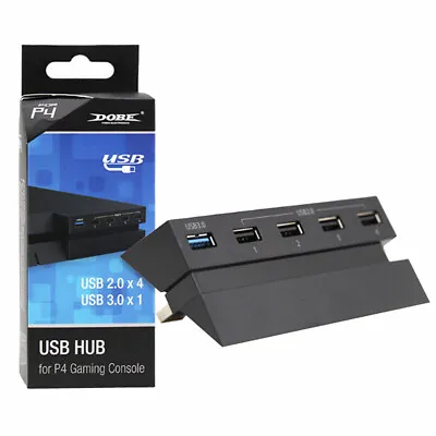 $19.15 • Buy Foot Pedal Pc 5-Port USB Hub For PS4 High Speed Charger Controller Splitter
