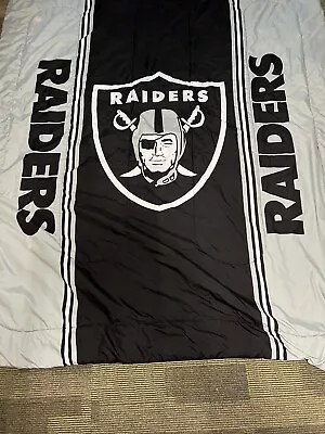 NFL Raiders Football Twin/Full  Comforter 80”x70” • $29.99