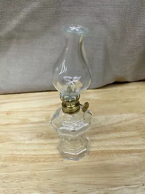 Small Mini Glass Vintage Kerosene Lamp 6 1/2  Tall Good Condition • $9.09