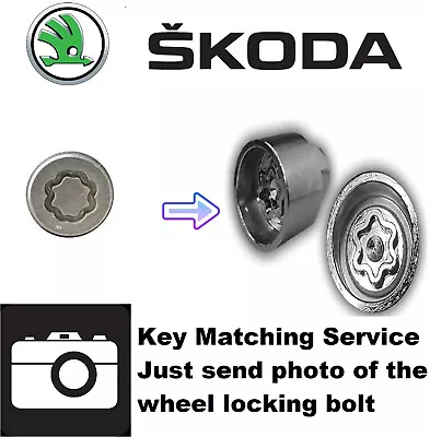 Skoda Security Master Locking Lock Wheel Nut Key Bolt Matching Match Service VAG • $23.63