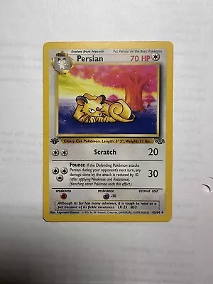Persian 42/64 Uncommon - 1st Edition NM-Mint Pokemon G1 1st Edition GRADE READY • $5.99