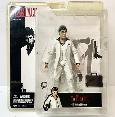Mezco 2005 SCARFACE Action Figure TONY MONTANA - White Suit The Player NEW • $54.99