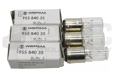 Lot Of 3 New Werma 955 840 35 Bulb 5w 24v 955-840-35 • $29.70