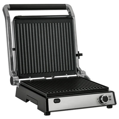 £64.99 • Buy HOMCOM Health Grill Panini Press 2000W W/ 180 Degrees Open Non-Stick Plate