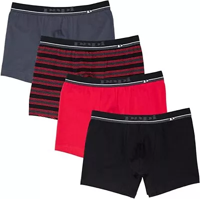 Men's Papi Cotton Stretch Brazilian Trunk - 3 Pack Papi Trunks - Red/Black/Gray • $19.99
