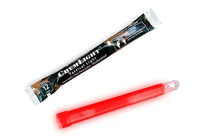 12 Hour 6” Military ChemLight (15cm) Red Lightstick ( Cyalume Branded ) • $5.16