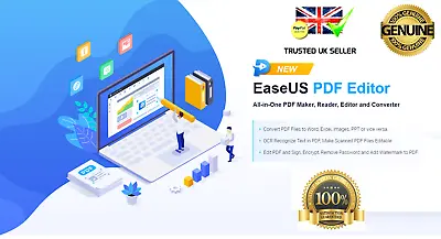 Easeus Pdf Editor Pro 2021 Best Pdf Editing Tool Full Version Lifetime Activaton • £27.99