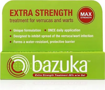 Bazuka Wart Remover Freeze Gel Verucca Treatment Easy Effective Foot Care UK # 1 • £9.89