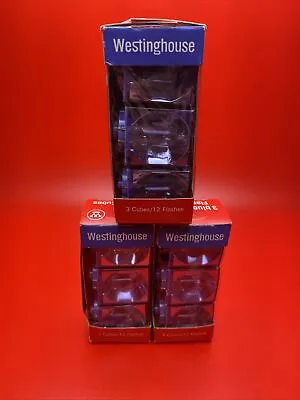 X3 Vintage Westinghouse Blue Dot Flash Cubes 3 Cubes 12 Flashes Made In The USA • $18.99