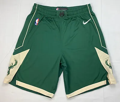 Milwaukee Bucks Shorts Authentic Team Issue Game Worn D.J. Augustin #12 NBA Nike • $219.99