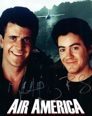 Mel Gibson Robert Downey Jr Signed 8x10 Photo MUST SEE Very Autographed  COA • $86.69