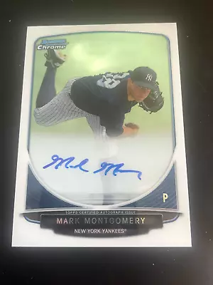 2013 Bowman Chrome Draft Mark Montgomery Auto Autograph BCP-MM New York Yankees • $49