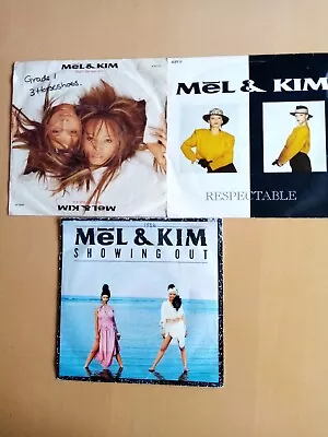 Mel & Kim. 3 X 7 Singles In VGC. Respectable Showing Out That's The Way It Is • £2
