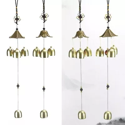 3 Bells Wind Chime Spare Parts Accessories Alloy+Plastic Bagua Feng Shui • $20.93