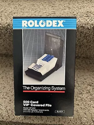 Vintage Rolodex VIP 24C Business Card Phone Address Holder Organizer NIB 1989 • $29.99