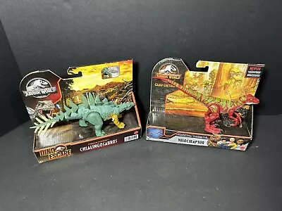 Jurassic World Dinoseaur Lot Chialingosaurus/Velociraptor Kids Toys 2 For 1 Deal • $9.99