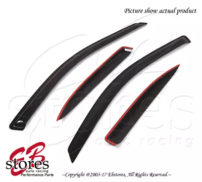 Smoke Tinted Out-Channel Vent Visor Deflector 4pcs 1999-2005 Volkswagen Jetta • $38.53